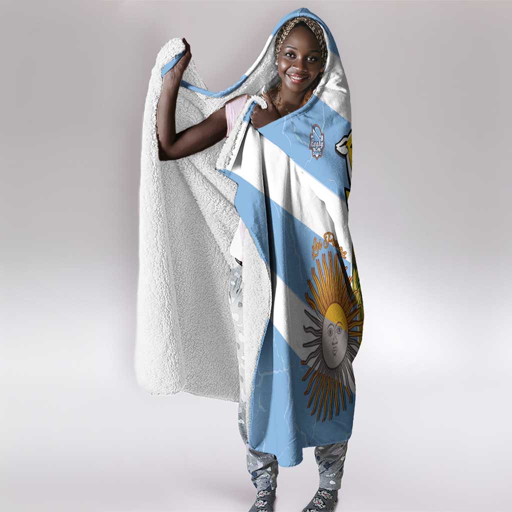 South Africa and Argentina Rugby Hooded Blanket Sporty Style