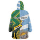 South Africa and Argentina Rugby Personalised Kid Wearable Blanket Hoodie Sporty Style