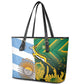 South Africa and Argentina Rugby Leather Tote Bag Sporty Style