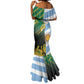 South Africa and Argentina Rugby Personalised Mermaid Dress Sporty Style