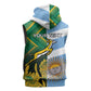 South Africa and Argentina Rugby Personalised Sleeveless Hoodie Sporty Style - African Pride
