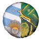 South Africa and Argentina Rugby Spare Tire Cover Sporty Style