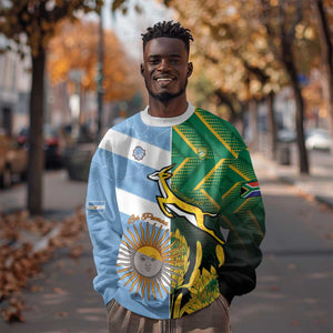 South Africa and Argentina Rugby Personalised Sweatshirt Sporty Style