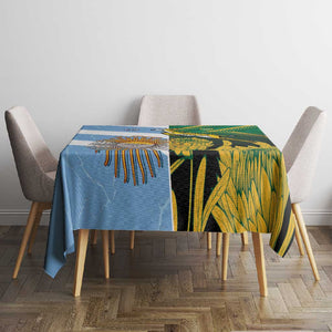 South Africa and Argentina Rugby Tablecloth Sporty Style