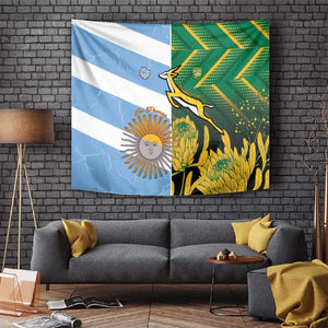 South Africa and Argentina Rugby Tapestry Sporty Style