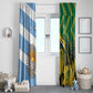 South Africa and Argentina Rugby Window Curtain Sporty Style