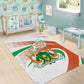 Happy Jamhuriyar Nijar Independence Day Area Rug Coat Of Arm With Niger Map