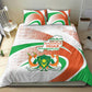 Happy Jamhuriyar Nijar Independence Day Bedding Set Coat Of Arm With Niger Map