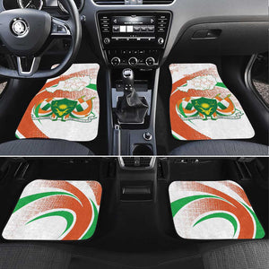 Happy Jamhuriyar Nijar Independence Day Car Mats Coat Of Arm With Niger Map