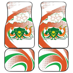 Happy Jamhuriyar Nijar Independence Day Car Mats Coat Of Arm With Niger Map