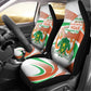 Happy Jamhuriyar Nijar Independence Day Car Seat Cover Coat Of Arm With Niger Map