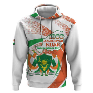 Personalized Happy Jamhuriyar Nijar Independence Day Hoodie Coat Of Arm With Niger Map