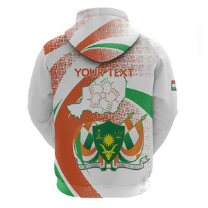 Personalized Happy Jamhuriyar Nijar Independence Day Hoodie Coat Of Arm With Niger Map
