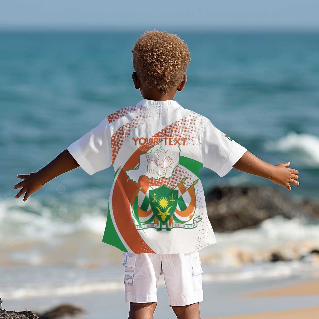 Personalized Happy Jamhuriyar Nijar Independence Day Kid Hawaiian Shirt Coat Of Arm With Niger Map
