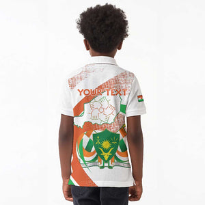 Personalized Happy Jamhuriyar Nijar Independence Day Kid Polo Shirt Coat Of Arm With Niger Map