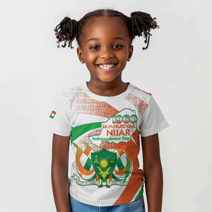 Personalized Happy Jamhuriyar Nijar Independence Day Kid T shirt Coat Of Arm With Niger Map