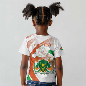 Personalized Happy Jamhuriyar Nijar Independence Day Kid T shirt Coat Of Arm With Niger Map