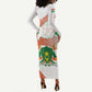 Personalized Happy Jamhuriyar Nijar Independence Day Long Sleeve Bodycon Dress Coat Of Arm With Niger Map