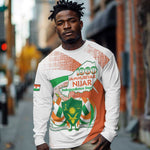 Personalized Happy Jamhuriyar Nijar Independence Day Long Sleeve Shirt Coat Of Arm With Niger Map