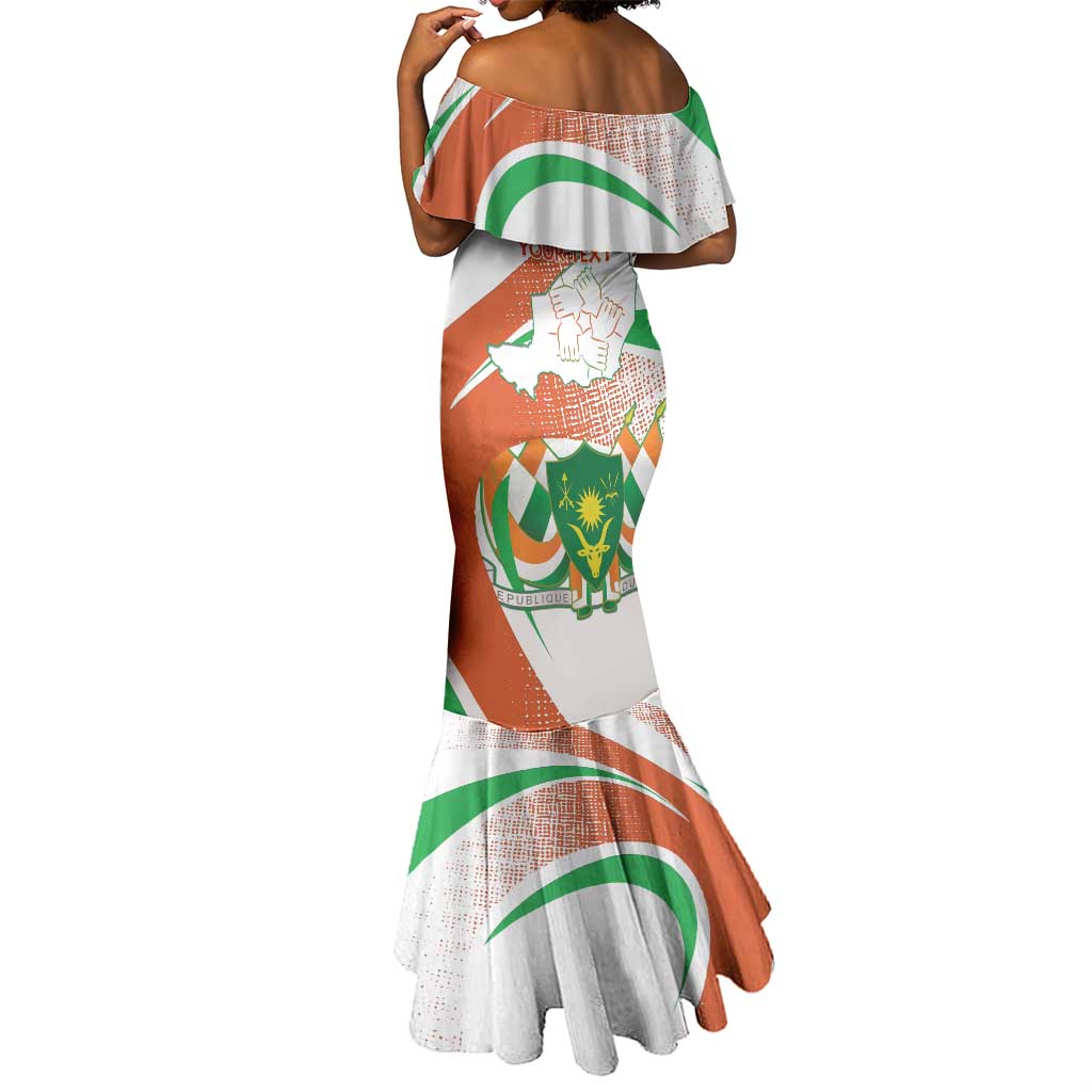 Personalized Happy Jamhuriyar Nijar Independence Day Mermaid Dress Coat Of Arm With Niger Map