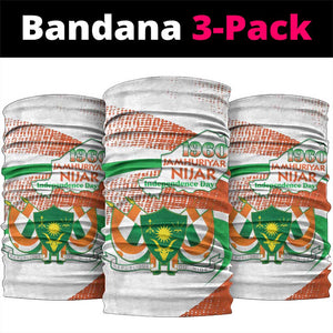 Happy Jamhuriyar Nijar Independence Day Neck Gaiter Coat Of Arm With Niger Map - African Pride