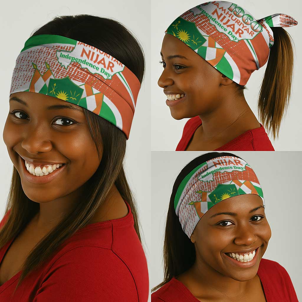 Happy Jamhuriyar Nijar Independence Day Neck Gaiter Coat Of Arm Niger Map LT15