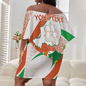 Personalized Happy Jamhuriyar Nijar Independence Day Off Shoulder Short Dress Coat Of Arm With Niger Map