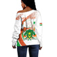 Personalized Happy Jamhuriyar Nijar Independence Day Off Shoulder Sweater Coat Of Arm With Niger Map