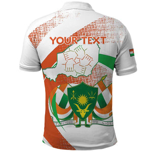 Personalized Happy Jamhuriyar Nijar Independence Day Polo Shirt Coat Of Arm With Niger Map