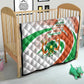 Happy Jamhuriyar Nijar Independence Day Quilt Coat Of Arm With Niger Map