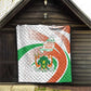 Happy Jamhuriyar Nijar Independence Day Quilt Coat Of Arm With Niger Map