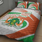 Happy Jamhuriyar Nijar Independence Day Quilt Bed Set Coat Of Arm With Niger Map