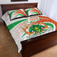 Happy Jamhuriyar Nijar Independence Day Quilt Bed Set Coat Of Arm With Niger Map