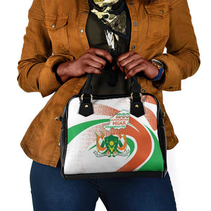 Happy Jamhuriyar Nijar Independence Day Shoulder Handbag Coat Of Arm With Niger Map