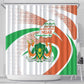 Happy Jamhuriyar Nijar Independence Day Shower Curtain Coat Of Arm With Niger Map