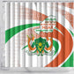 Happy Jamhuriyar Nijar Independence Day Shower Curtain Coat Of Arm With Niger Map