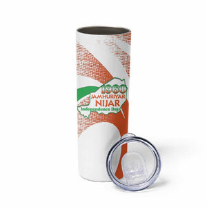 Personalized Happy Jamhuriyar Nijar Independence Day Skinny Tumbler Coat Of Arm With Niger Map