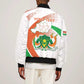 Personalized Happy Jamhuriyar Nijar Independence Day Sleeve Zip Bomber Jacket Coat Of Arm With Niger Map