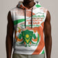 Personalized Happy Jamhuriyar Nijar Independence Day Sleeveless Hoodie Coat Of Arm With Niger Map - African Pride