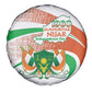 Happy Jamhuriyar Nijar Independence Day Spare Tire Cover Coat Of Arm With Niger Map