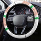 Happy Jamhuriyar Nijar Independence Day Steering Wheel Cover Coat Of Arm With Niger Map