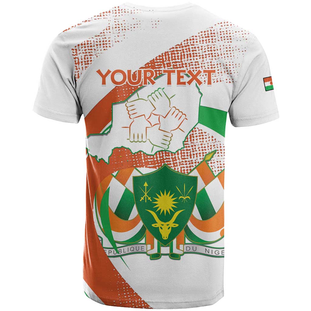 Personalized Happy Jamhuriyar Nijar Independence Day T shirt Coat Of Arm With Niger Map