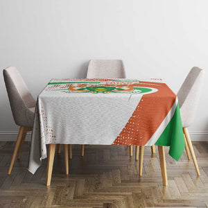 Happy Jamhuriyar Nijar Independence Day Tablecloth Coat Of Arm With Niger Map
