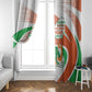 Happy Jamhuriyar Nijar Independence Day Window Curtain Coat Of Arm With Niger Map