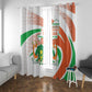 Happy Jamhuriyar Nijar Independence Day Window Curtain Coat Of Arm With Niger Map