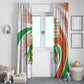 Happy Jamhuriyar Nijar Independence Day Window Curtain Coat Of Arm With Niger Map