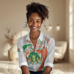 Personalized Happy Jamhuriyar Nijar Independence Day Women Casual Shirt Coat Of Arm With Niger Map