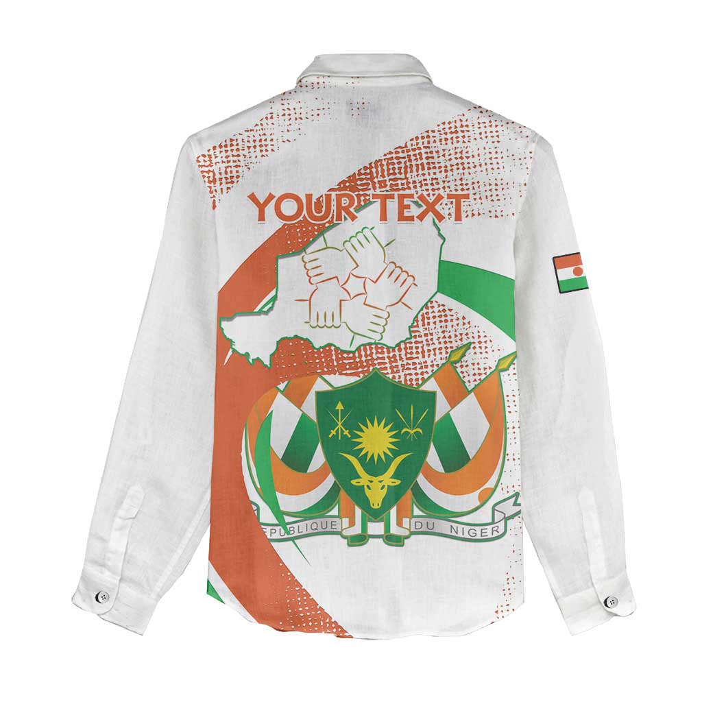 Personalized Happy Jamhuriyar Nijar Independence Day Women Casual Shirt Coat Of Arm With Niger Map