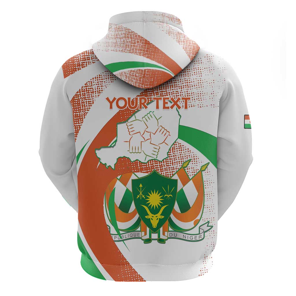 Personalized Happy Jamhuriyar Nijar Independence Day Zip Hoodie Coat Of Arm With Niger Map
