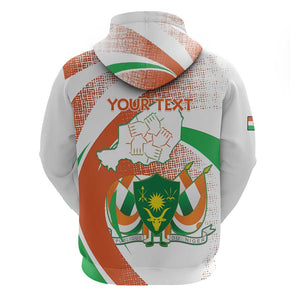 Personalized Happy Jamhuriyar Nijar Independence Day Zip Hoodie Coat Of Arm With Niger Map